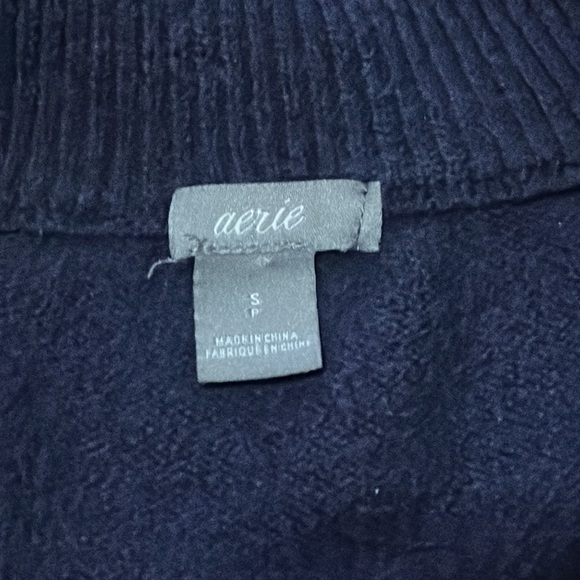 aerie Zip-neck Sweater Small - Picture 3 of 7